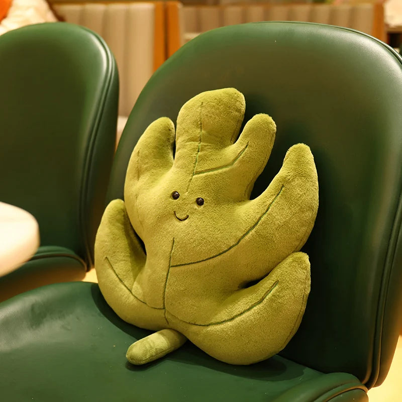 Leaf Pillow Plush Decor