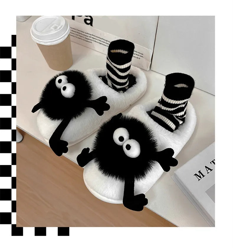 Funny Plush House Slippers