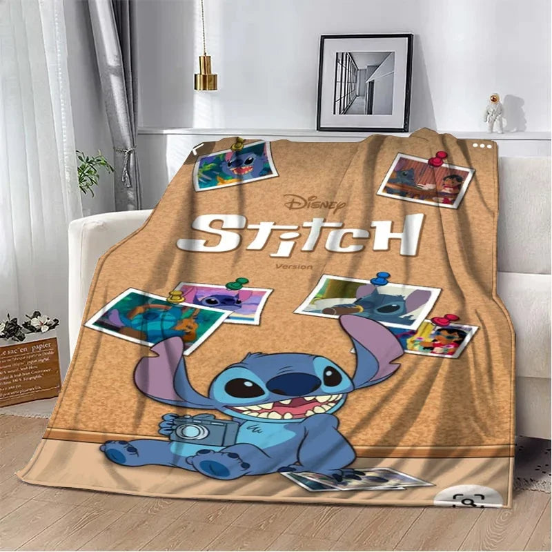 Stitch Cartoon Plush Blanket