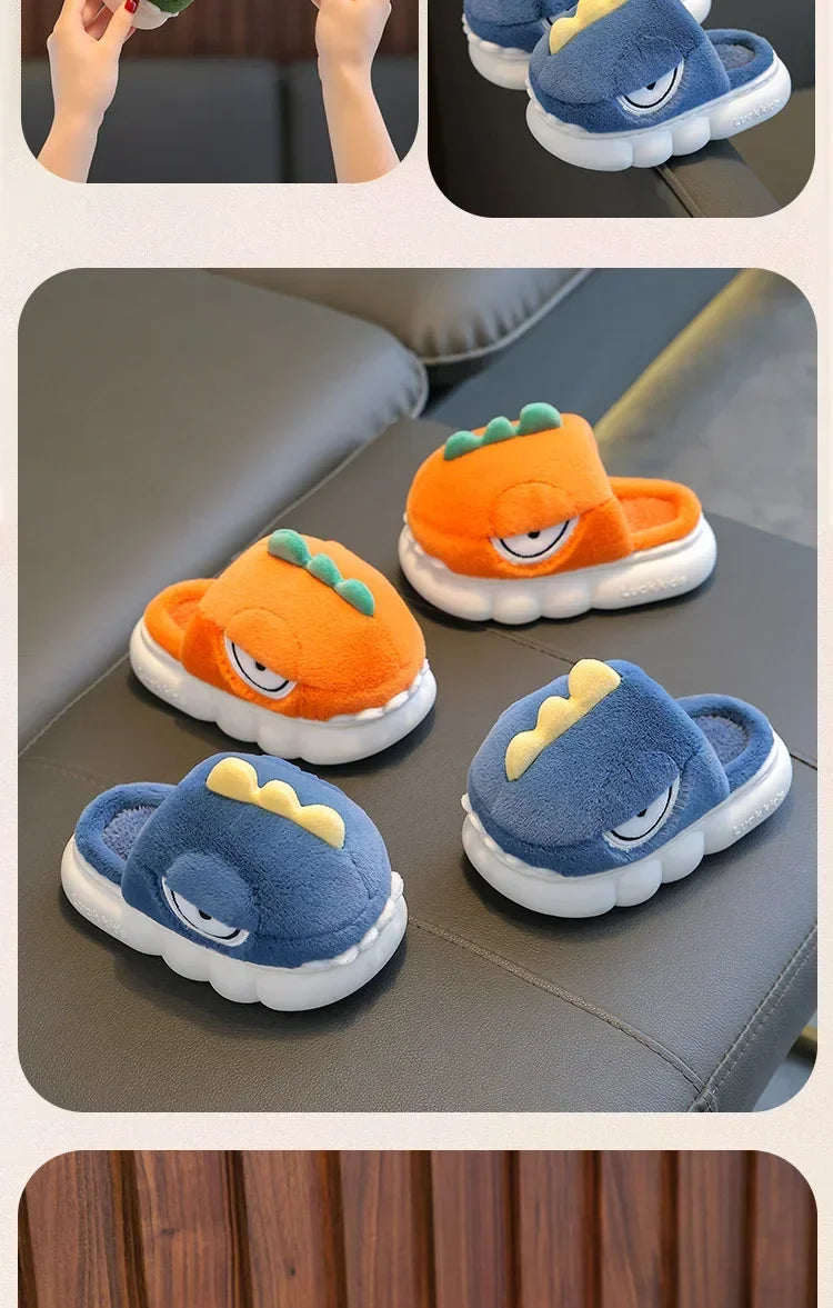 Dinosaur Plush Slippers