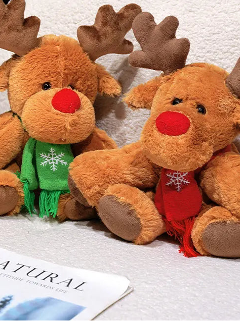 Reindeer Plush Buddy (Scarf Edition)