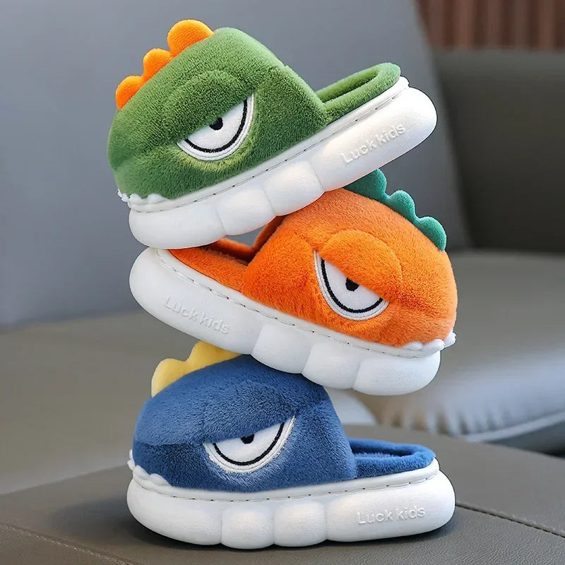 Dinosaur Plush Slippers