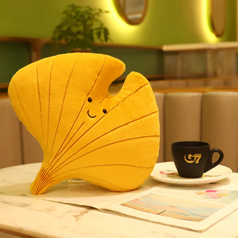 Leaf Pillow Plush Decor