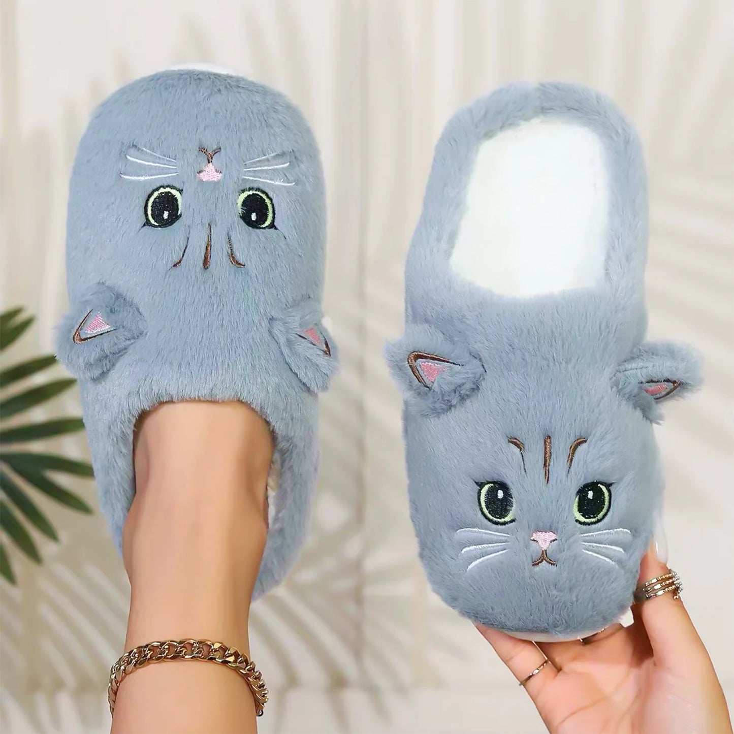 Cat Design Home Slippers