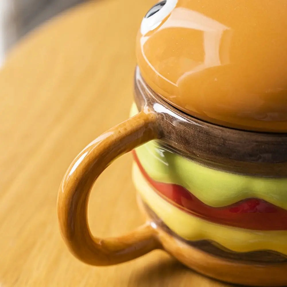 Cartoon Hamburger Coffee Cup