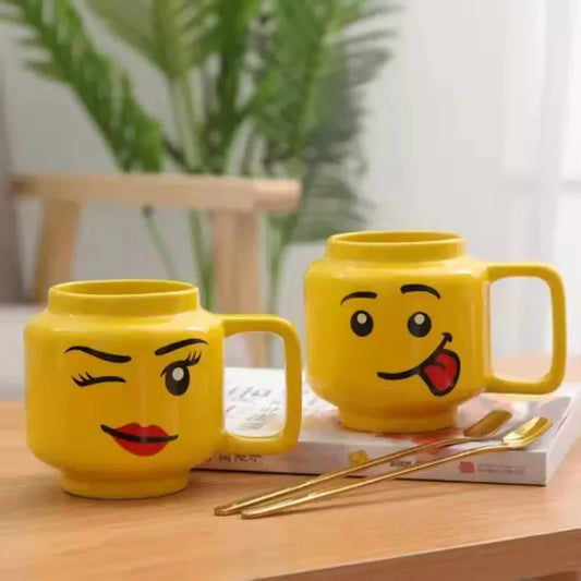 Smiling Face Ceramic Mug