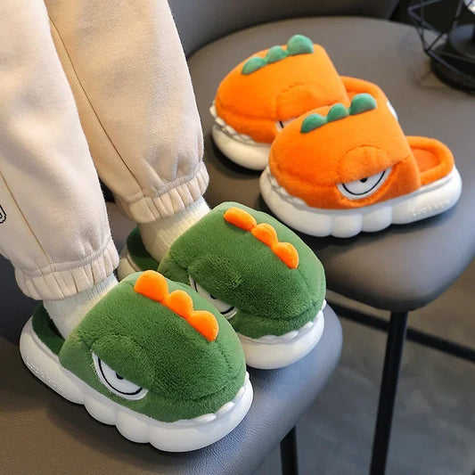 Dinosaur Plush Slippers