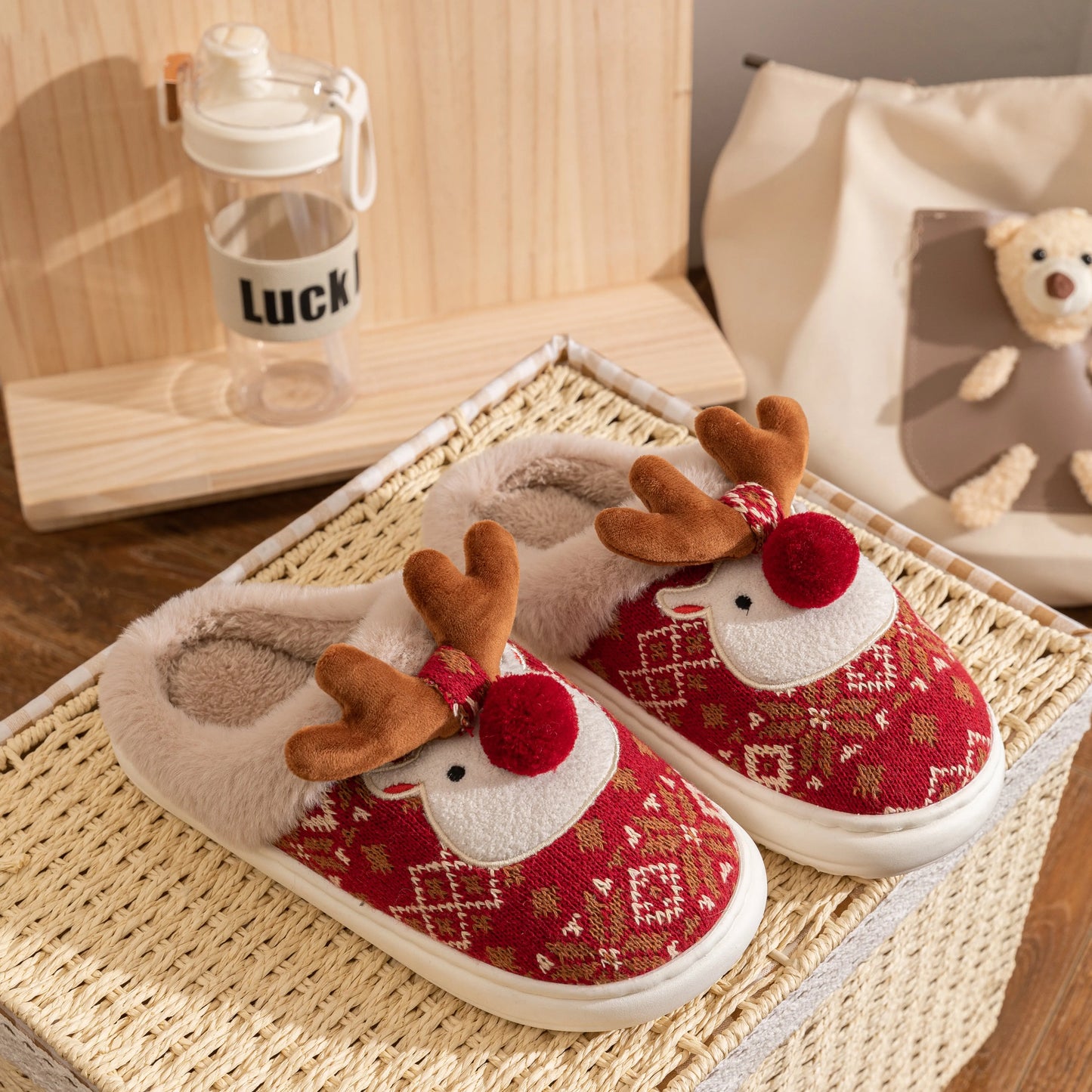 Reindeer Winter Slippers