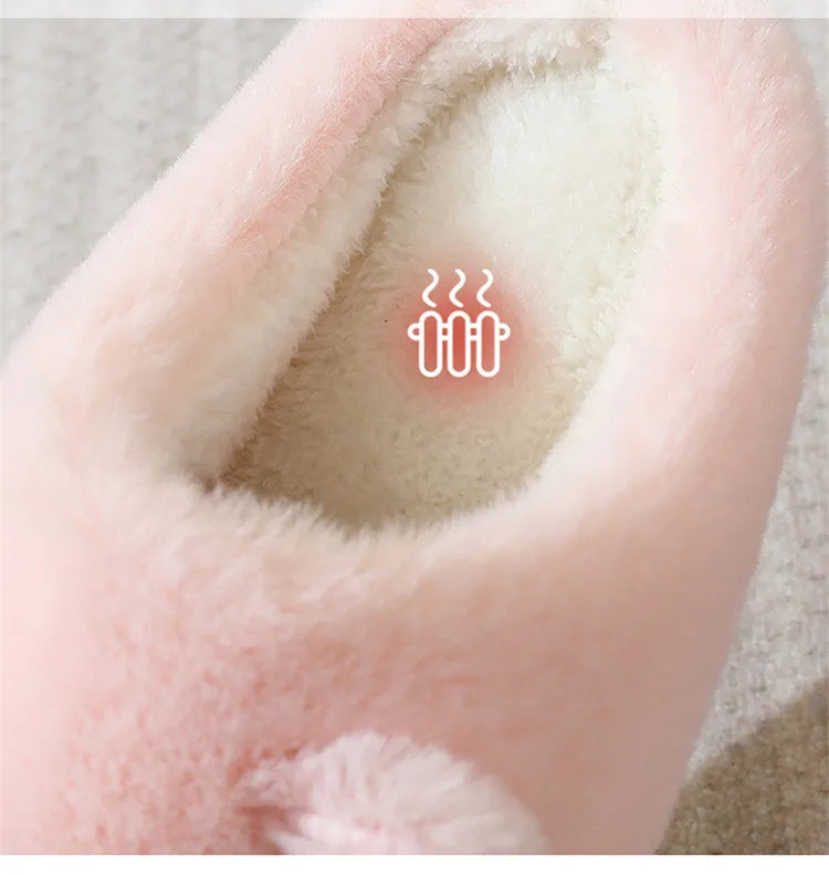 Cat Plush Winter Slippers