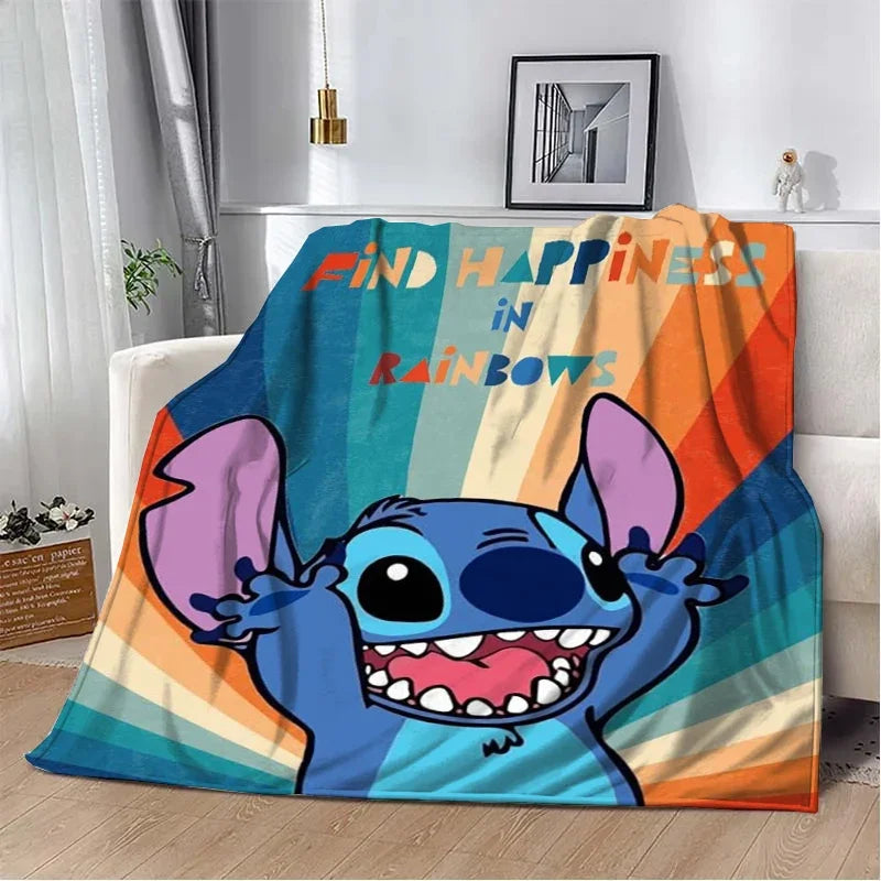 Stitch Cartoon Plush Blanket