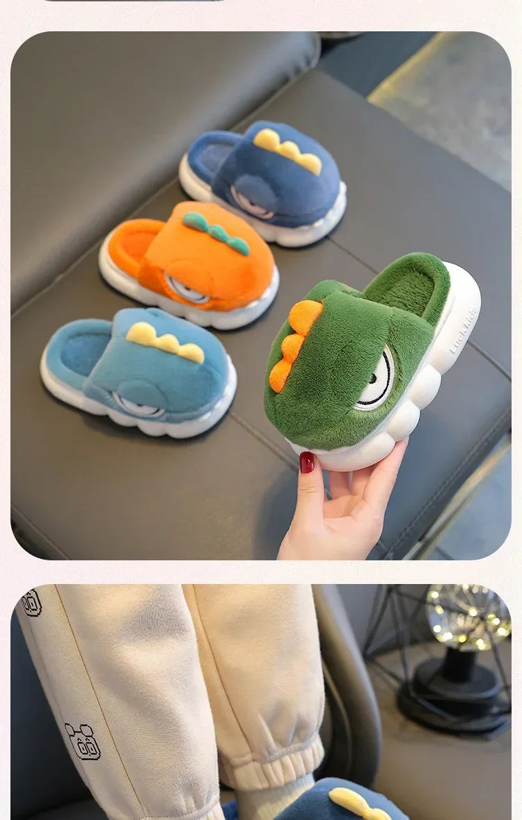 Dinosaur Plush Slippers