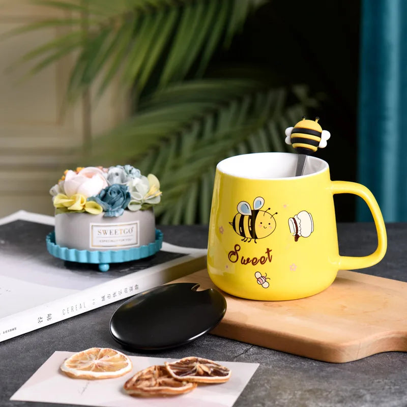 Cartoon Bee Ceramic Mug