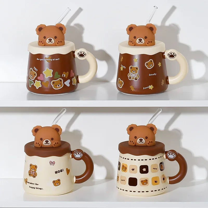 Bear Lid Ceramic Mug