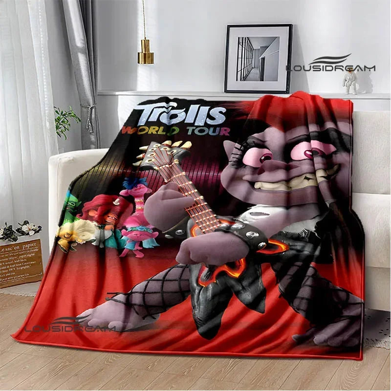 Trolls Cartoon Flannel Blanket