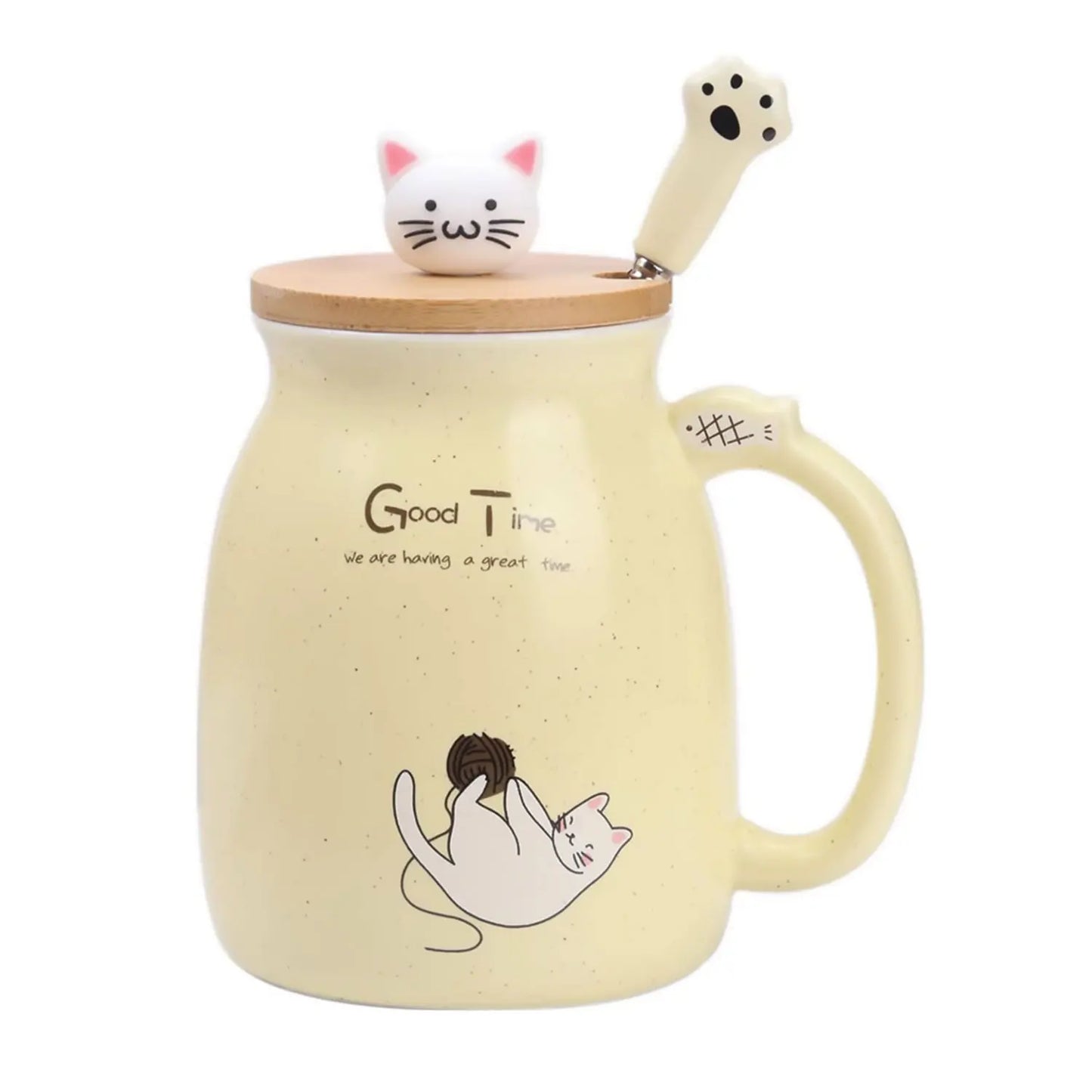 Cat Lid Ceramic Mug