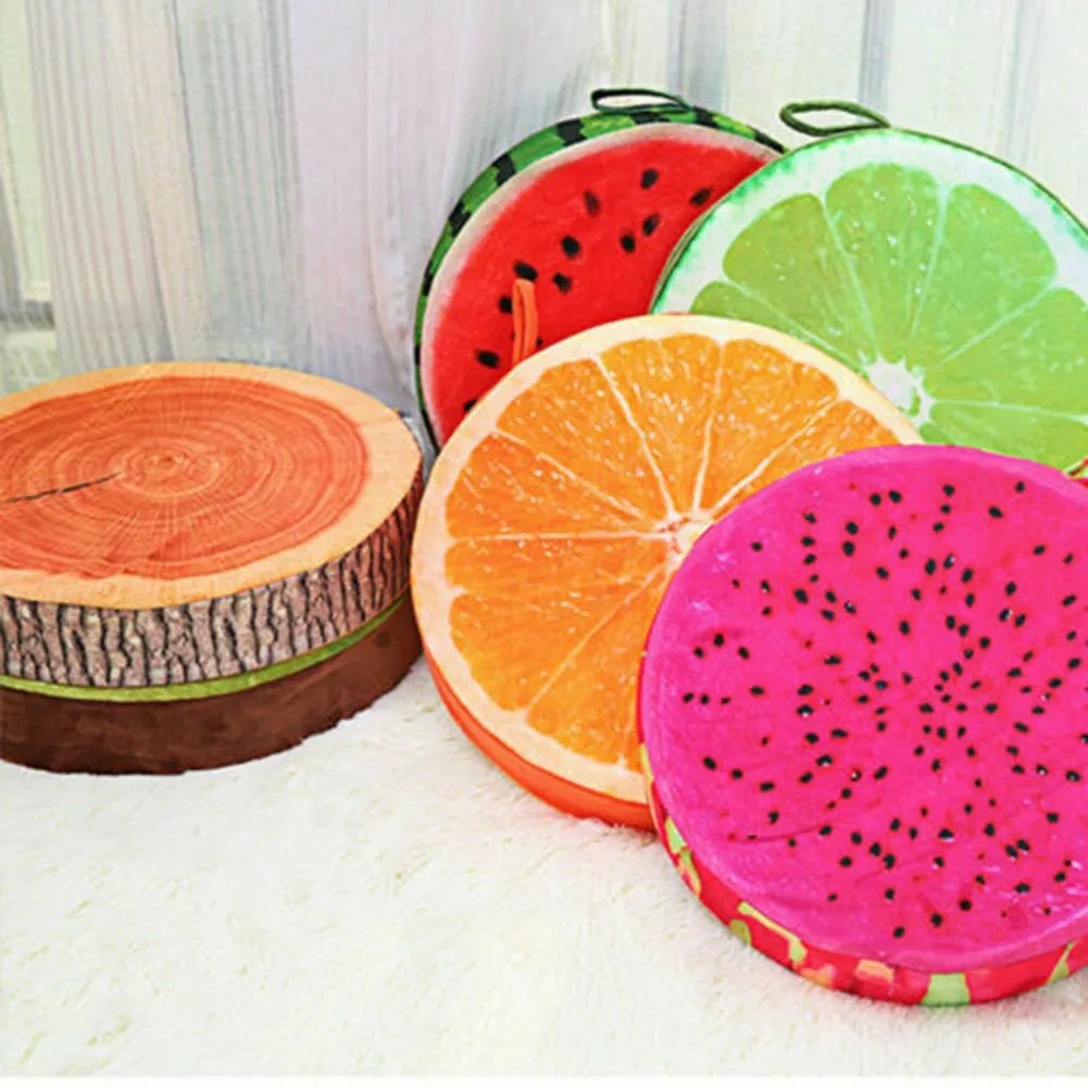 Fruit Pattern Round Pillow