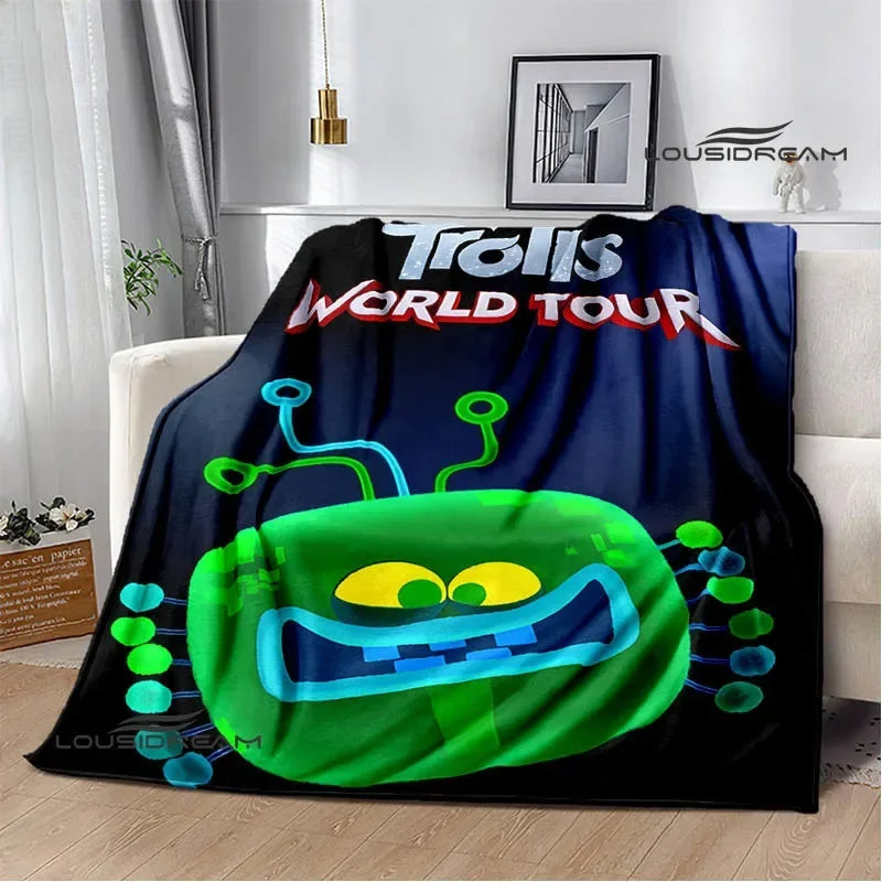 Trolls Cartoon Flannel Blanket