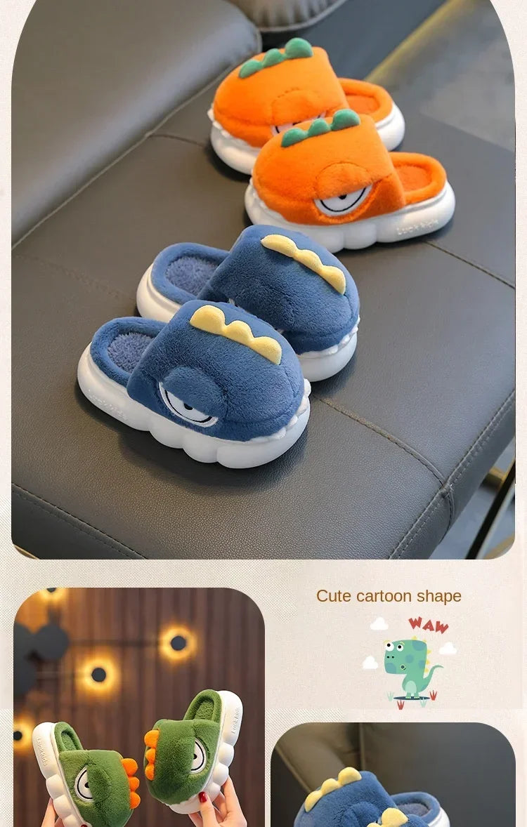 Dinosaur Plush Slippers