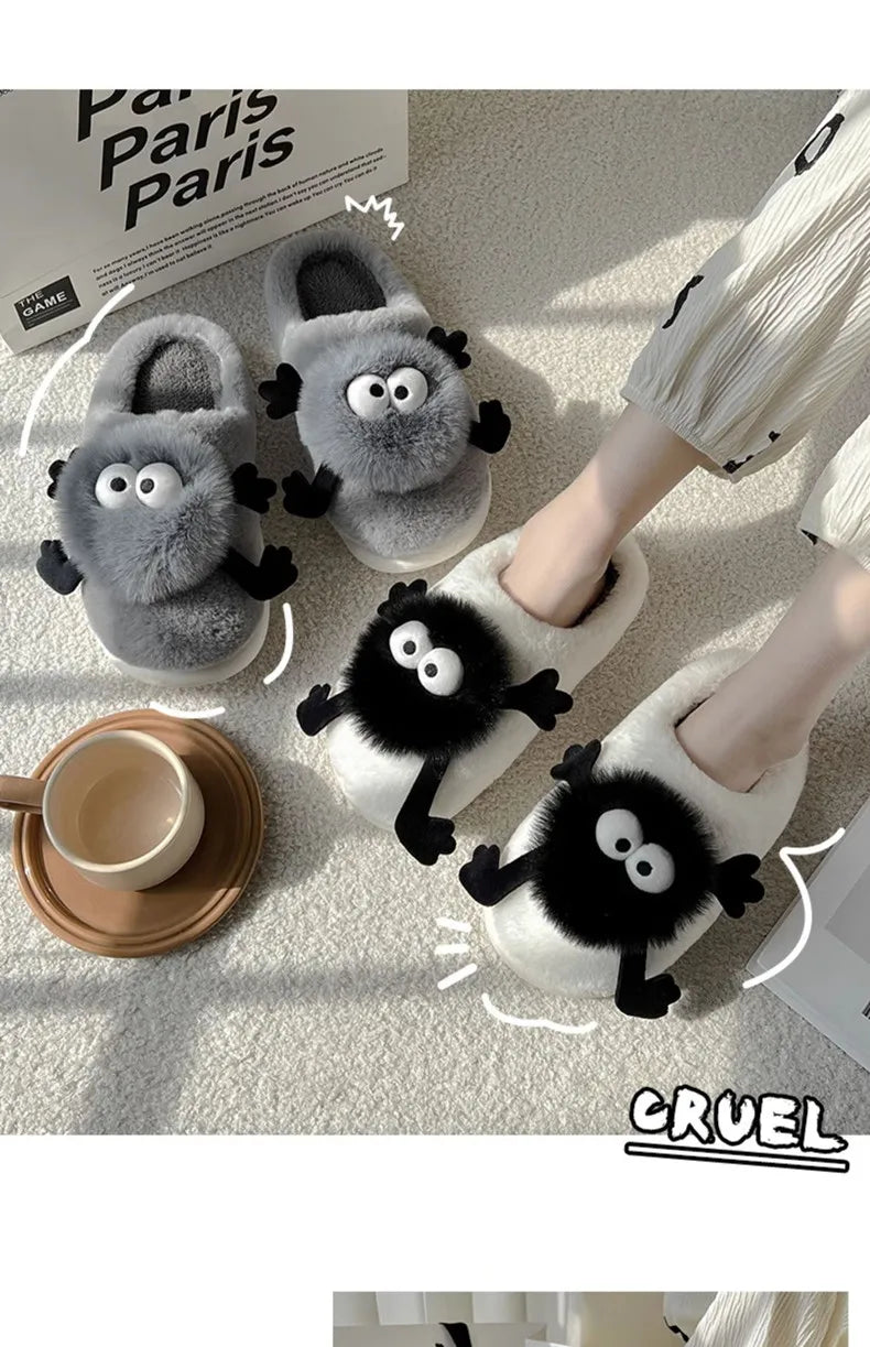 Funny Plush House Slippers