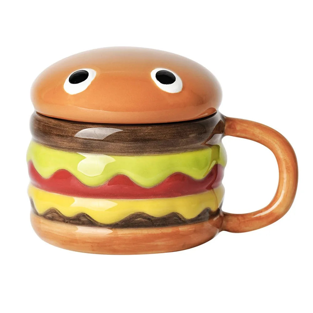 Cartoon Hamburger Coffee Cup
