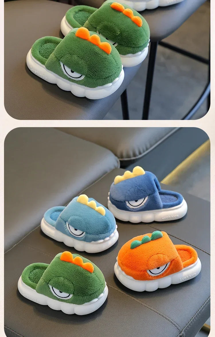 Dinosaur Plush Slippers