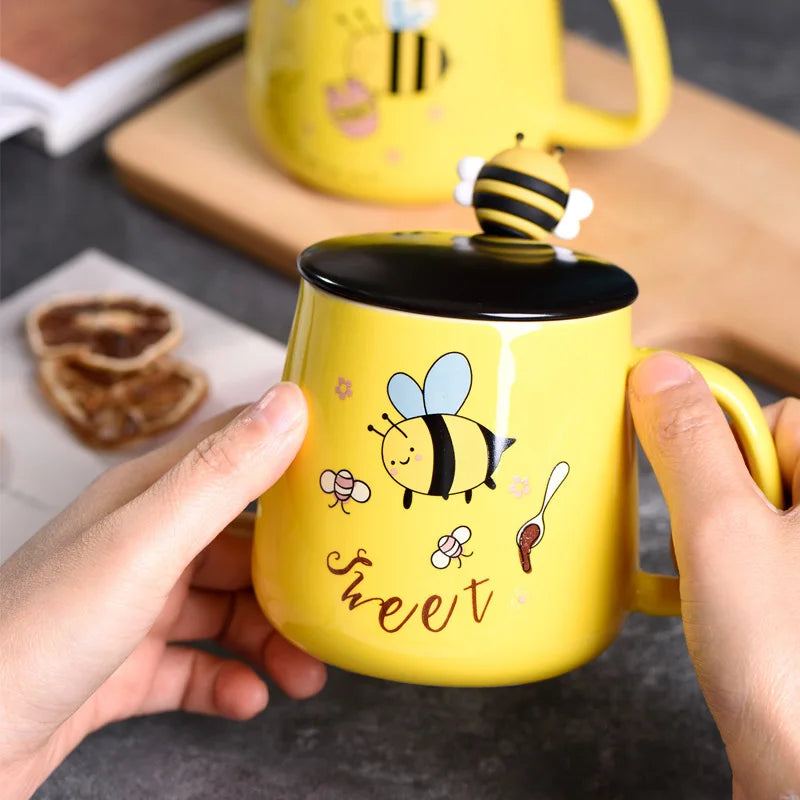 Cartoon Bee Ceramic Mug