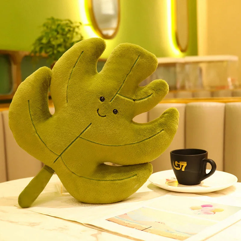 Leaf Pillow Plush Decor
