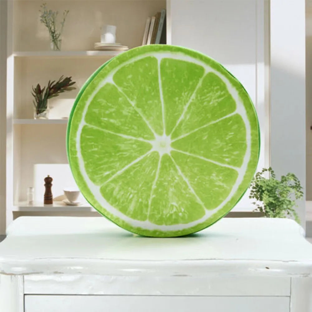 Fruit Pattern Round Pillow