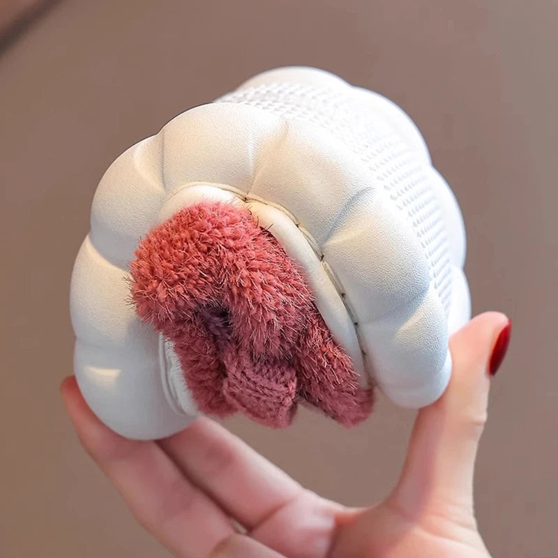 Girls Cotton Plush Slippers