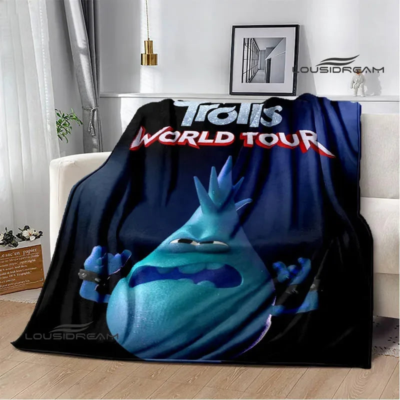 Trolls Cartoon Flannel Blanket