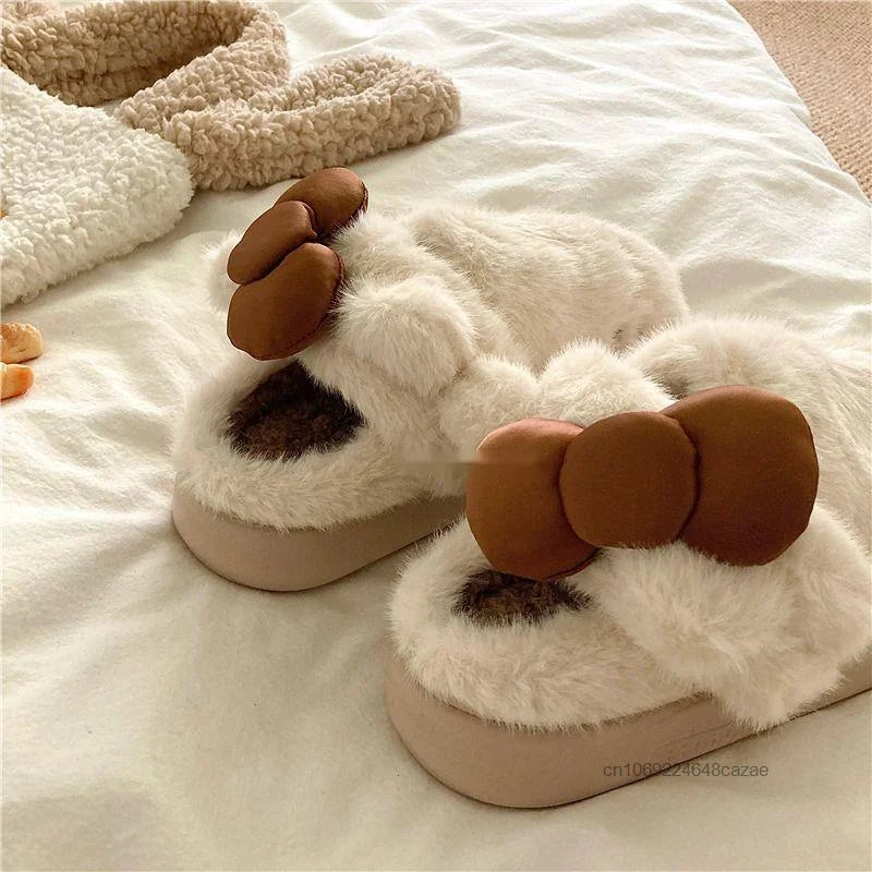 Hello Kitty Plush Slippers