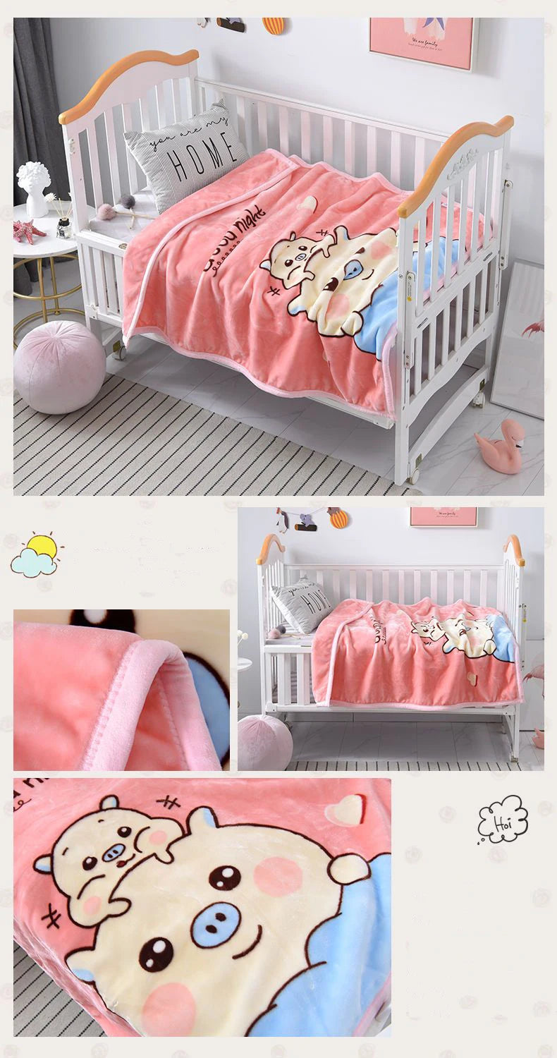 Cartoon Pattern Baby Blanket