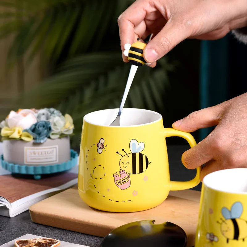 Cartoon Bee Ceramic Mug