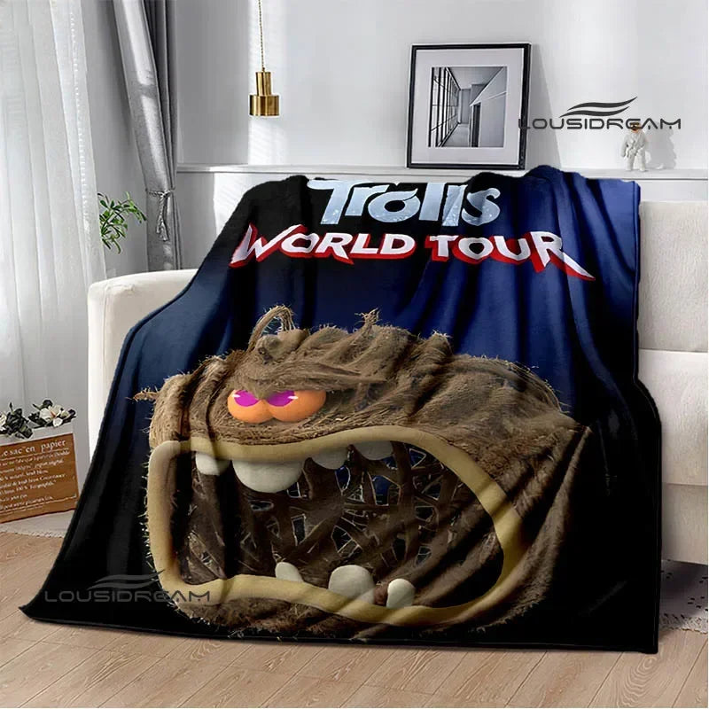Trolls Cartoon Flannel Blanket