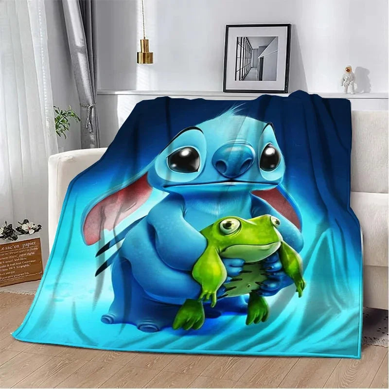 Stitch Cartoon Plush Blanket