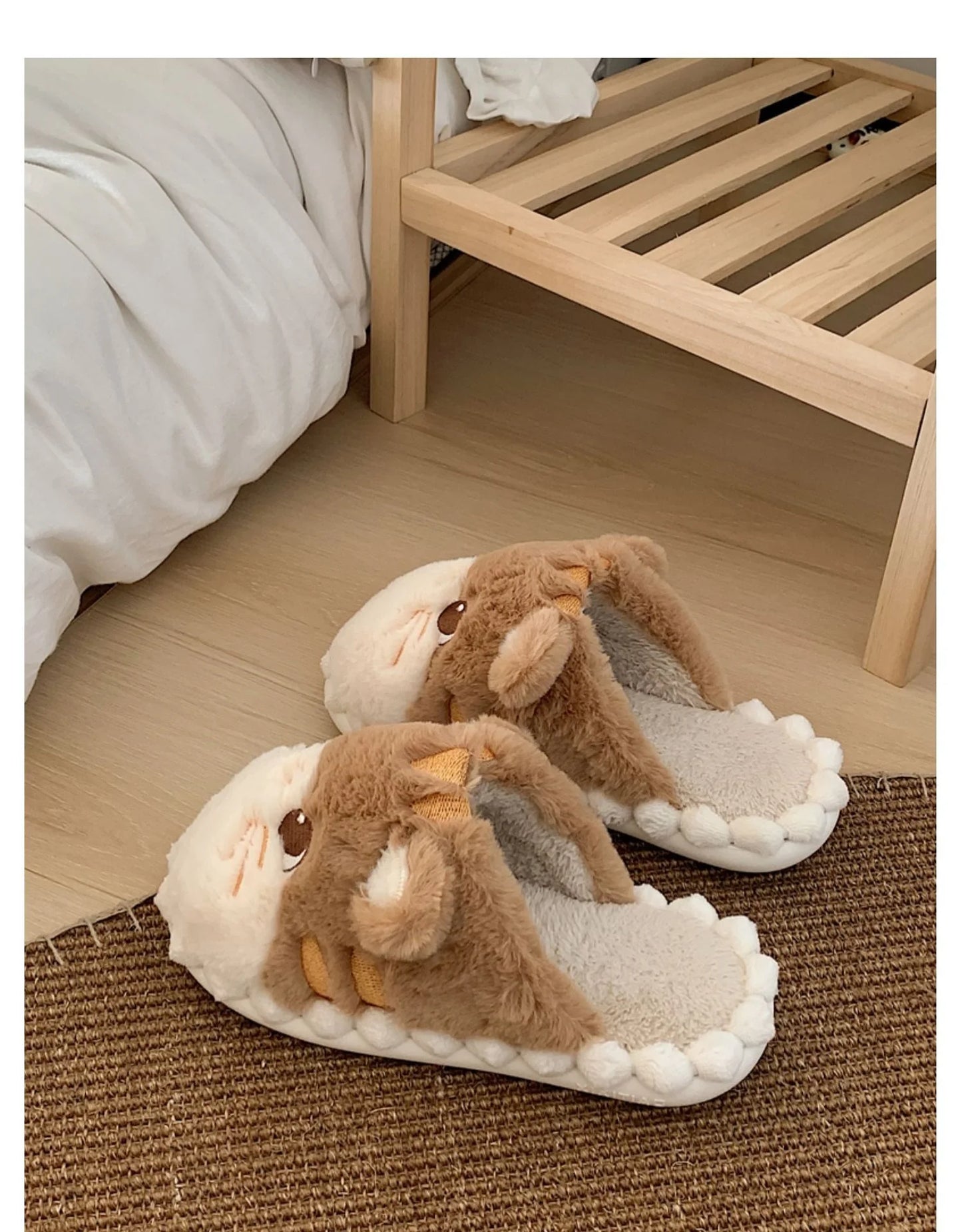Korean Cat Plush Slippers
