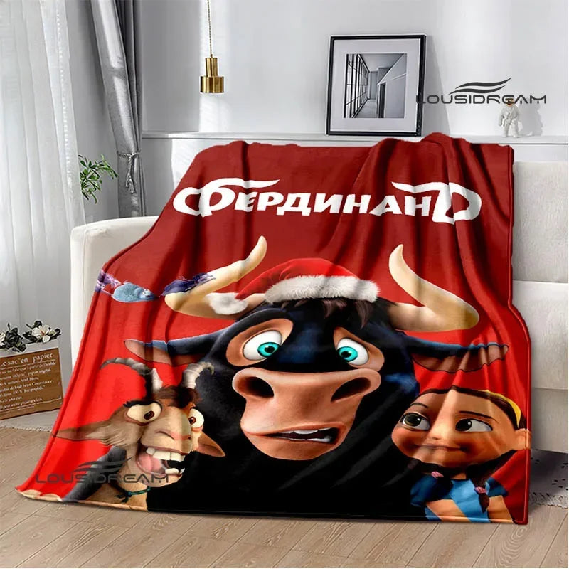 Ferdinand Cartoon Flannel Blanket