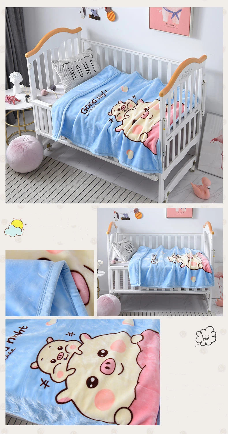 Cartoon Pattern Baby Blanket
