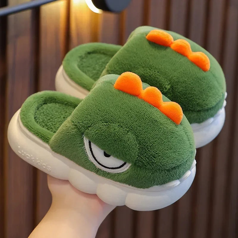 Dinosaur Plush Slippers