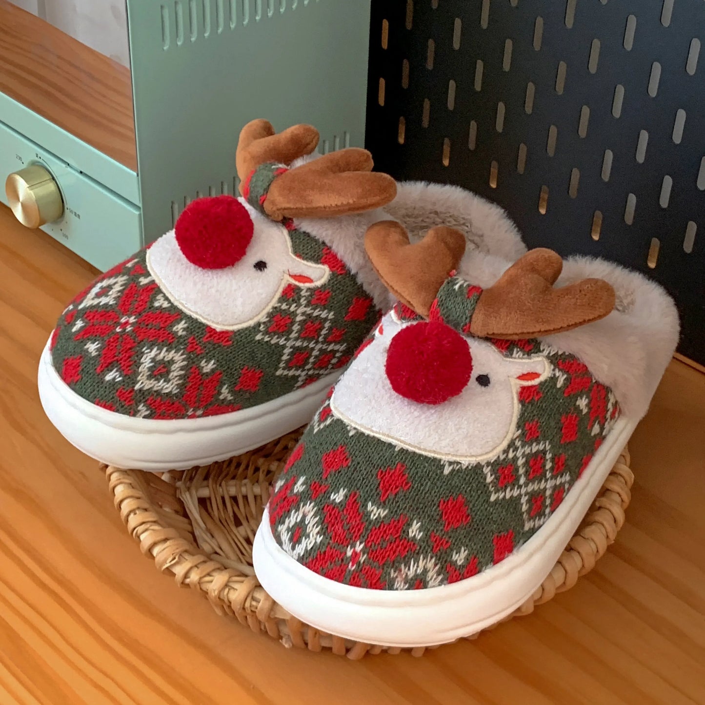 Reindeer Winter Slippers