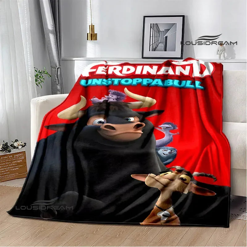 Ferdinand Cartoon Flannel Blanket