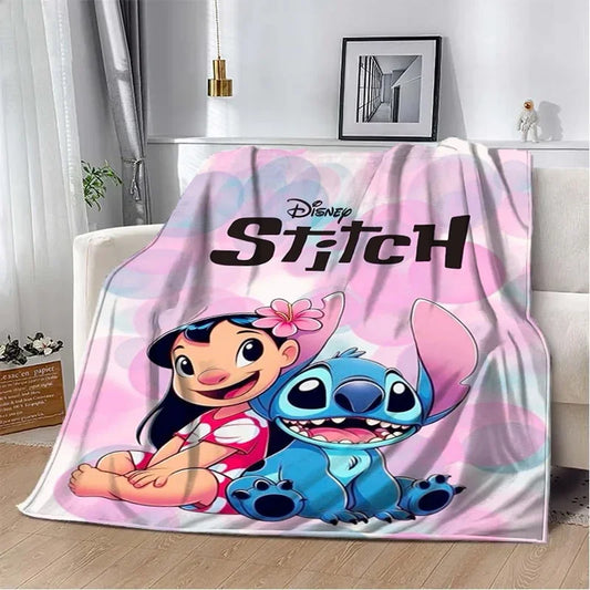 Stitch Cartoon Plush Blanket