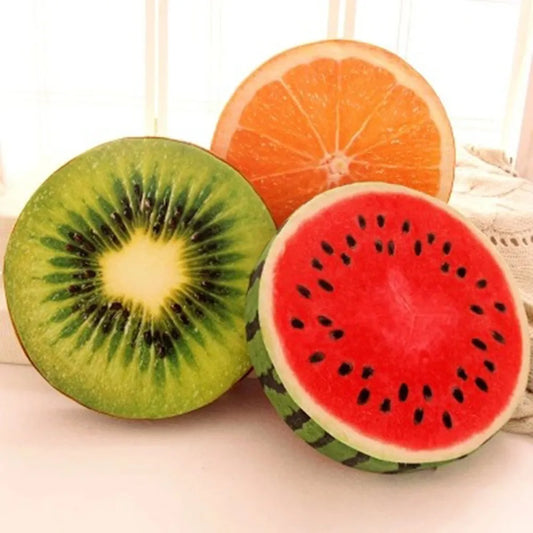 Fruit Pattern Round Pillow