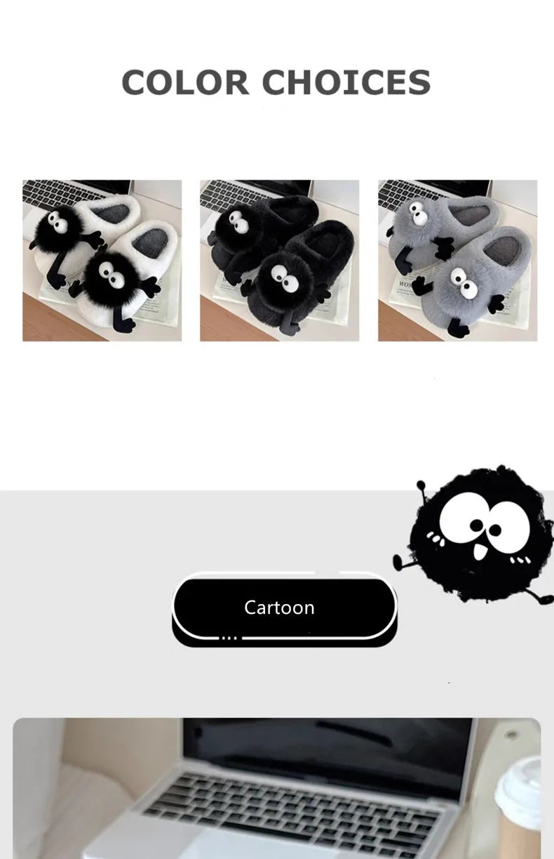 Funny Plush House Slippers