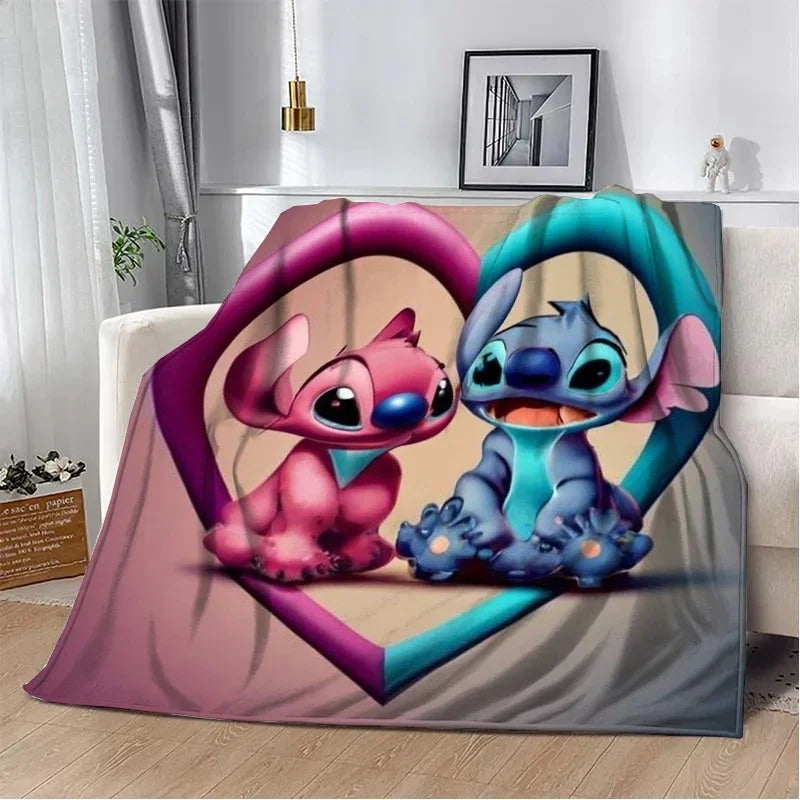 Stitch Cartoon Plush Blanket