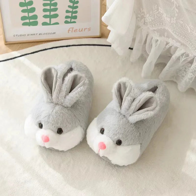 Rabbit Cotton Plush Slippers