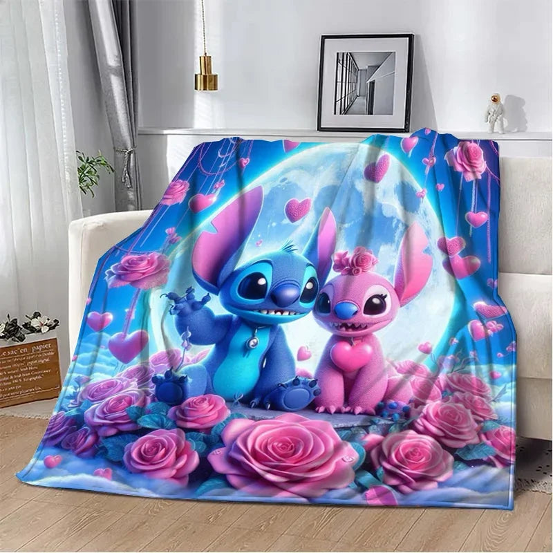 Stitch Cartoon Plush Blanket