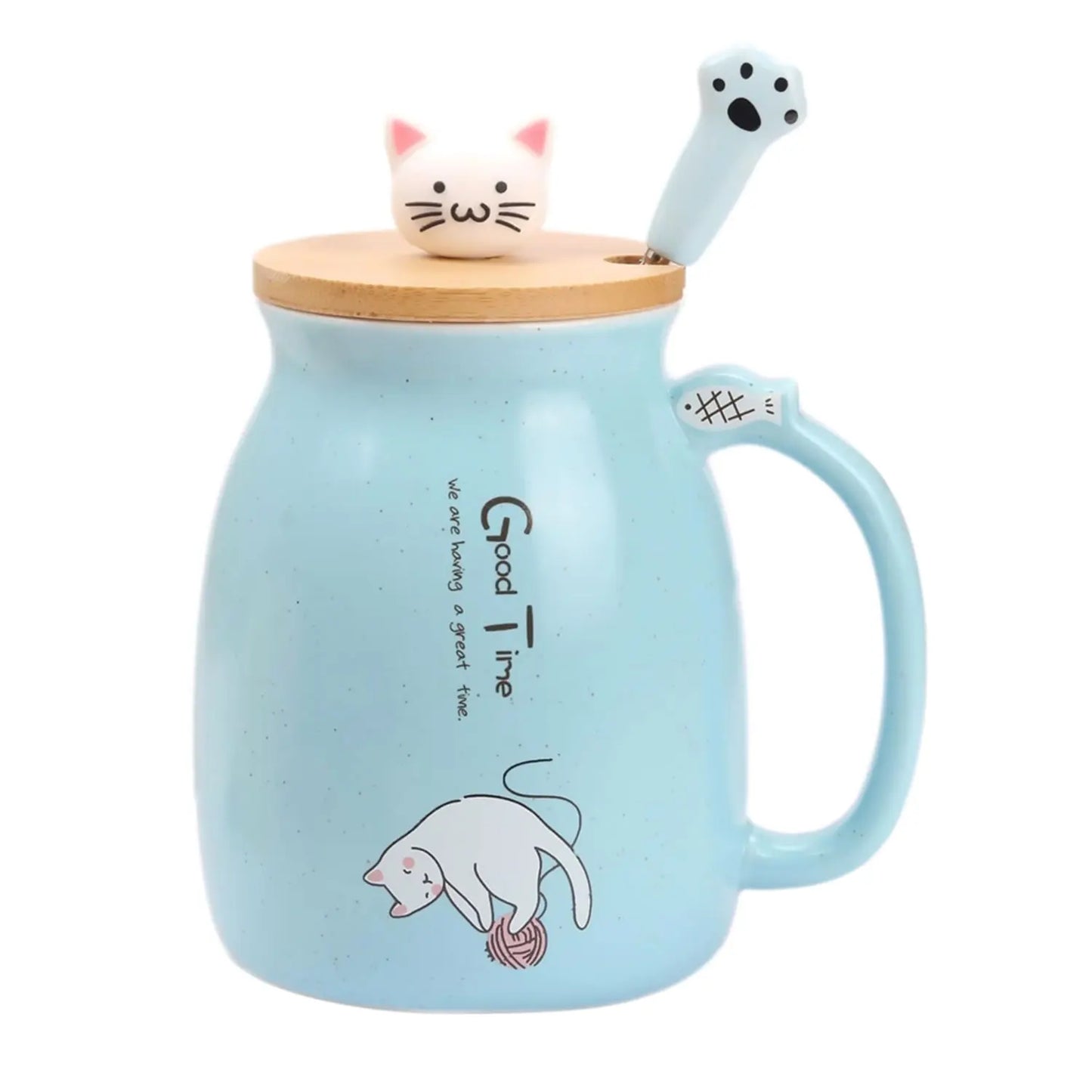 Cat Lid Ceramic Mug