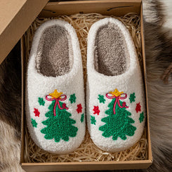 Christmas Tree Cozy Slippers