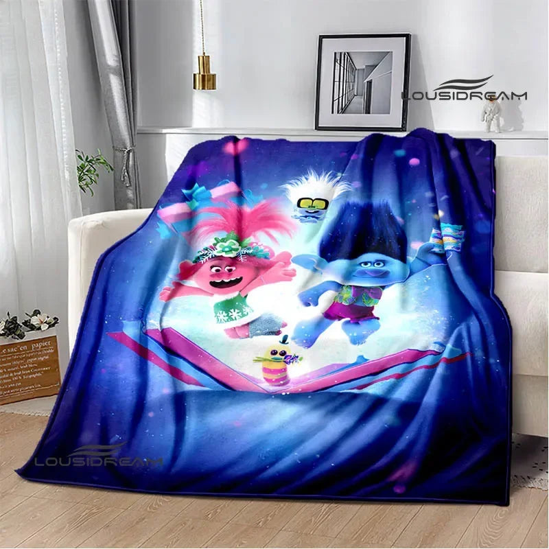 Trolls Cartoon Flannel Blanket